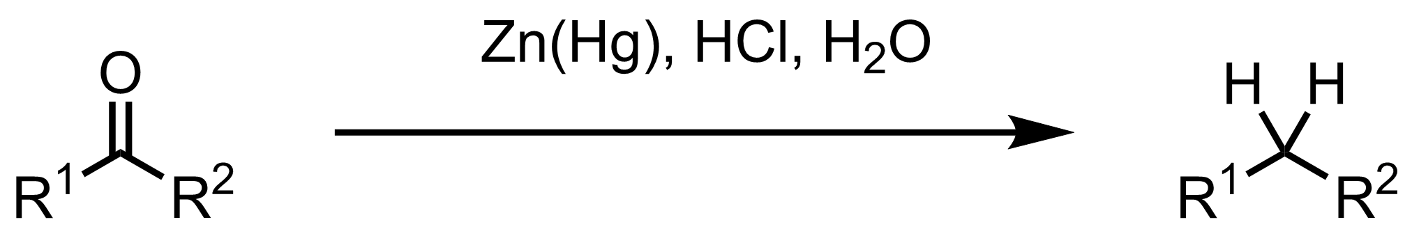 Schematic representation of the Clemmensen Reduction.