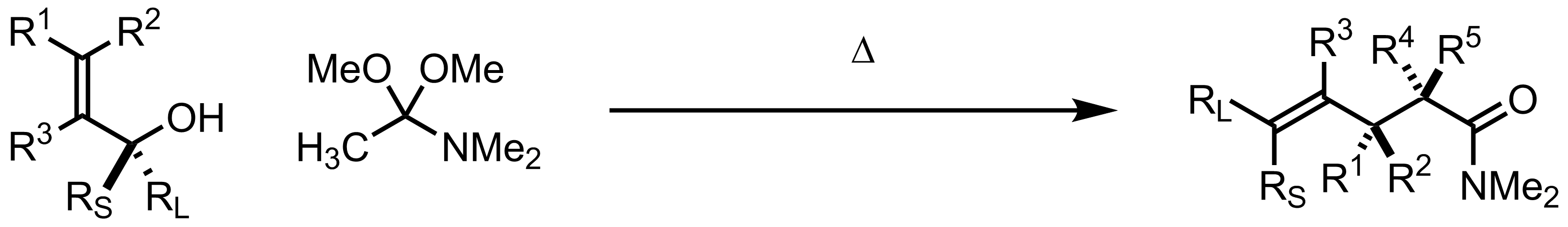 Schematic representation of the Eschenmoser-Claisen Rearrangement.