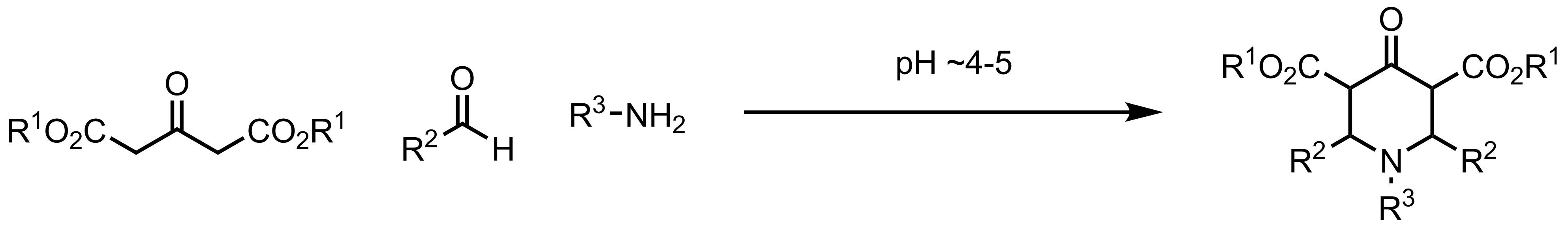 Schematic representation of the Petrenko-Kritschenko Piperidone Synthesis.