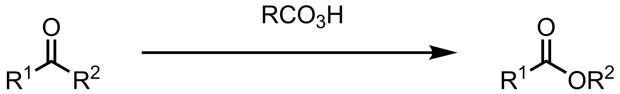Schematic representation of the Baeyer-Villiger Oxidation.