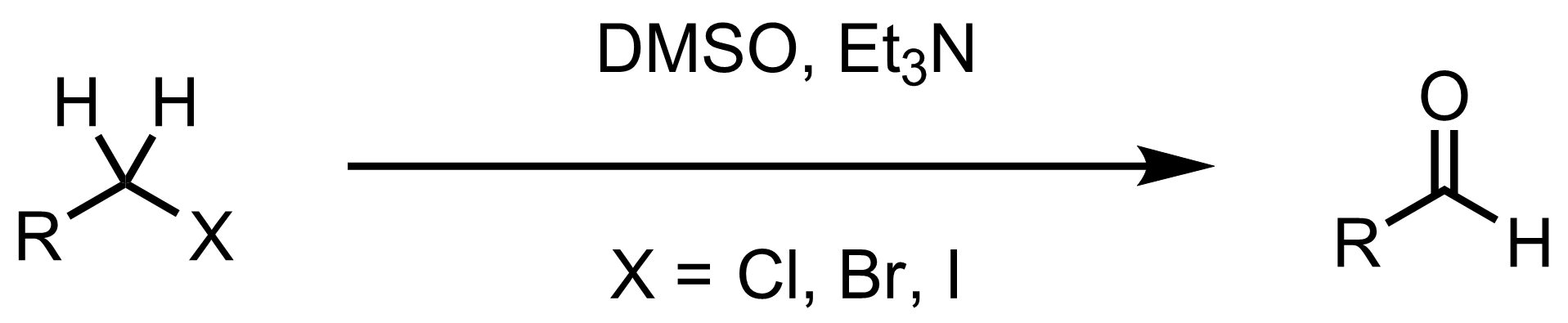 Schematic representation of the Kornblum Oxidation.