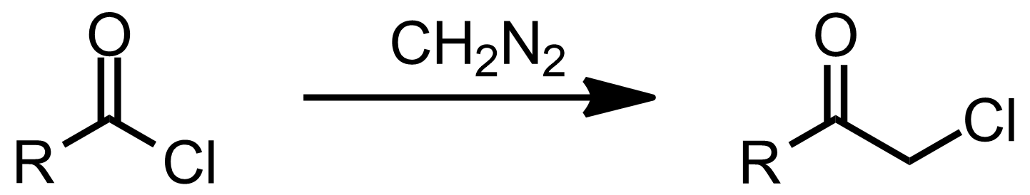 Schematic representation of the Nierenstein reaction.