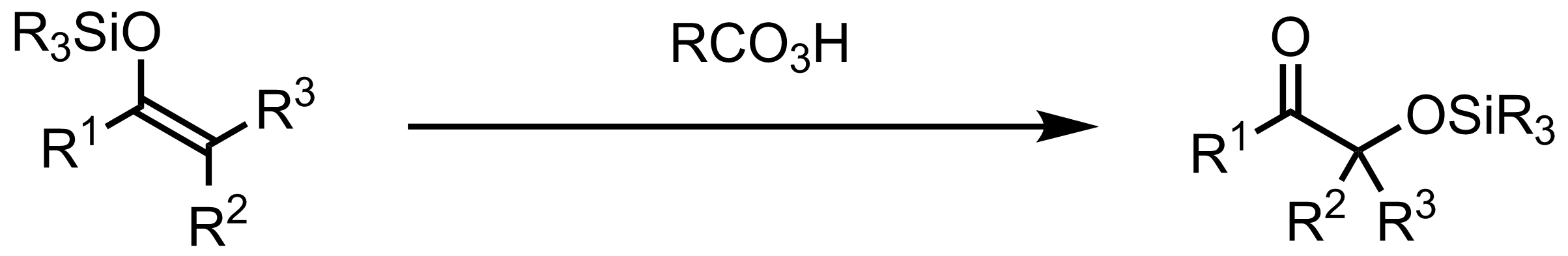 Schematic representation of the Rubottom Oxidation.
